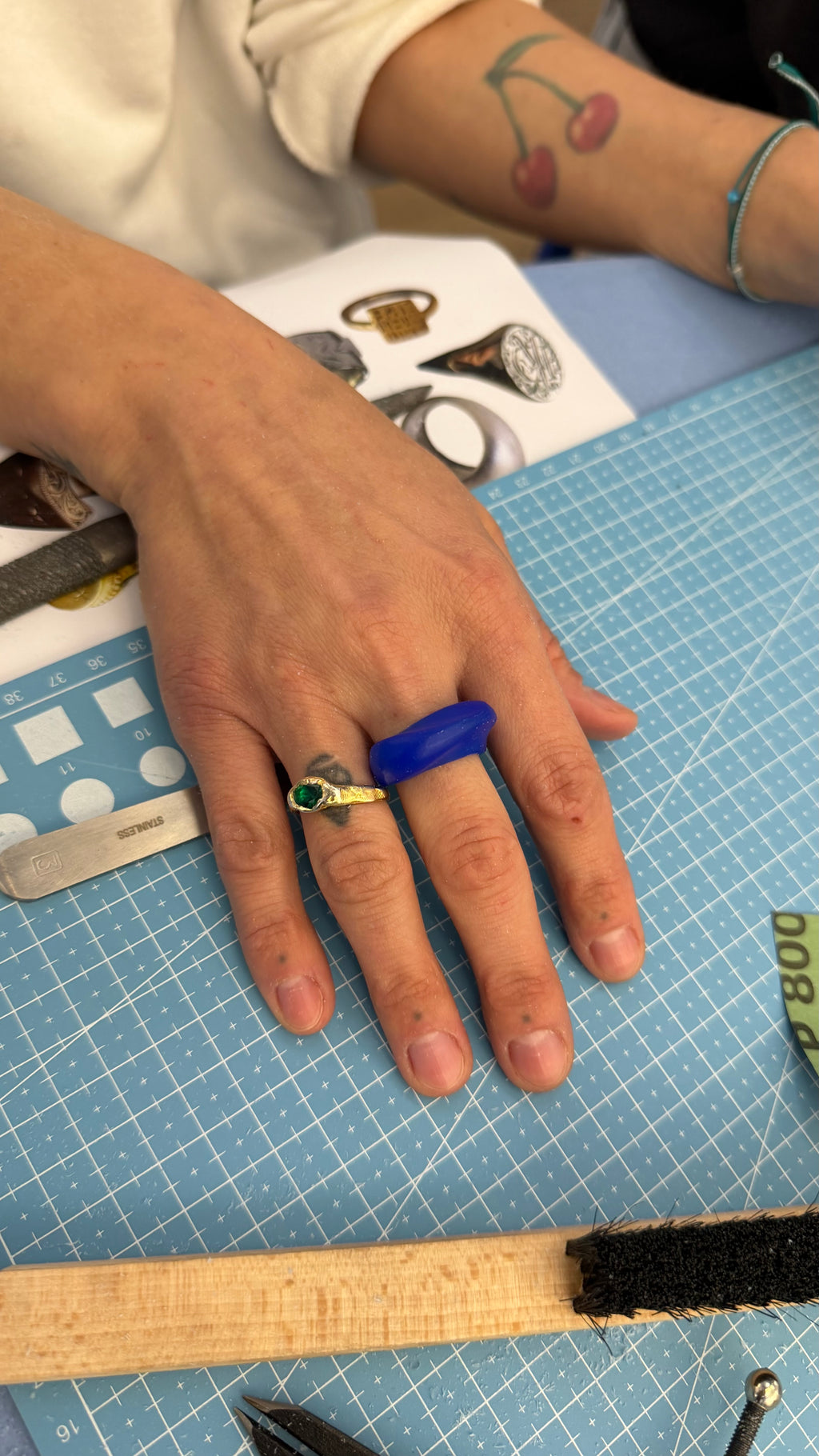 In to the Blue - Ring Carving Workshop in Tinos