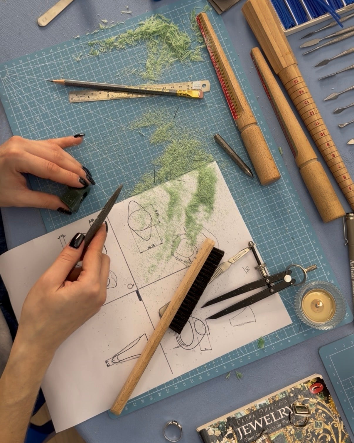 WAX TO SILVER - Ring Carving Workshop